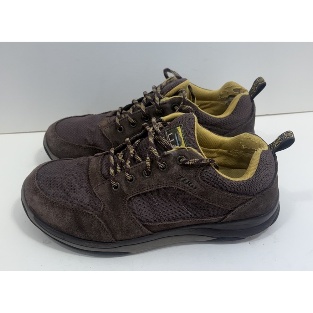 LL Bean Men's Size 8.5 M Snow Sneaker 5 Brown Suede Winter Boots Waterproof